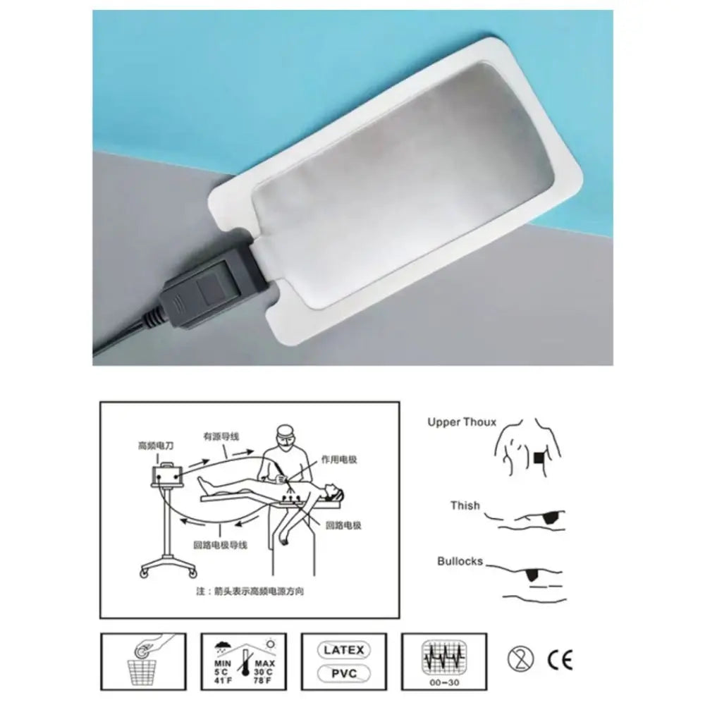 Self-Adhesive ESU Neutral Electrode Pad – Monopolar & Bipolar