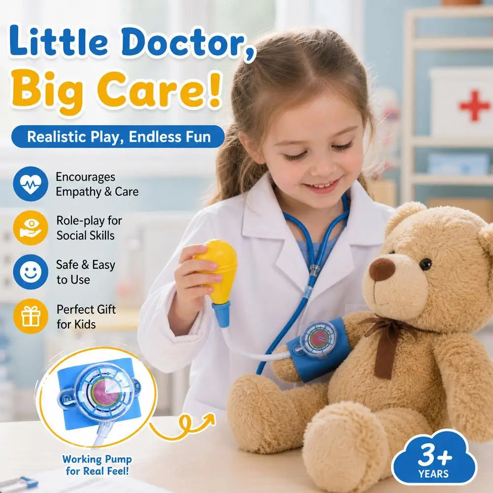 Kids Doctor Role-Play Toy – Simulated Monitor & Pump Cuff