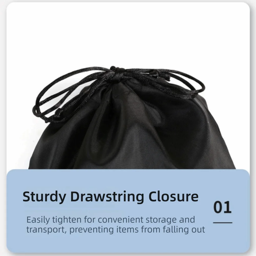 Waterproof Nylon Drawstring Storage Bag – Multi-Size Pouch