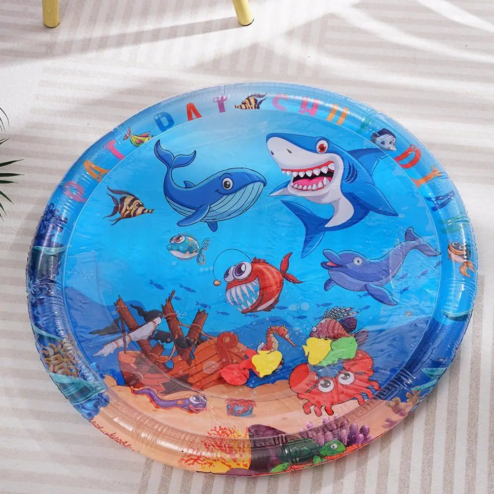 Interactive Cat Water Play Mat – Ocean Fish Splash Pad