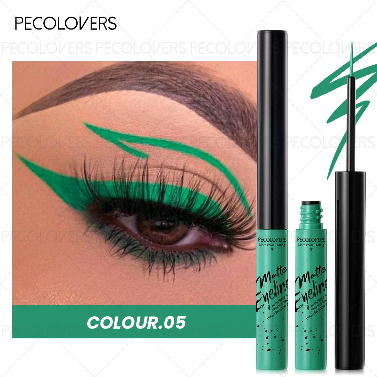 Ultra-Fine Multicolor Waterproof Liquid Eyeliner – Long-Lasting