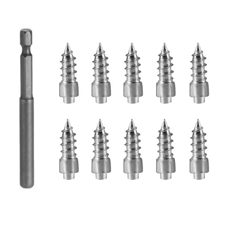 Winter Snow Spike Studs – Anti-Slip Tire & Shoe Ice Screws