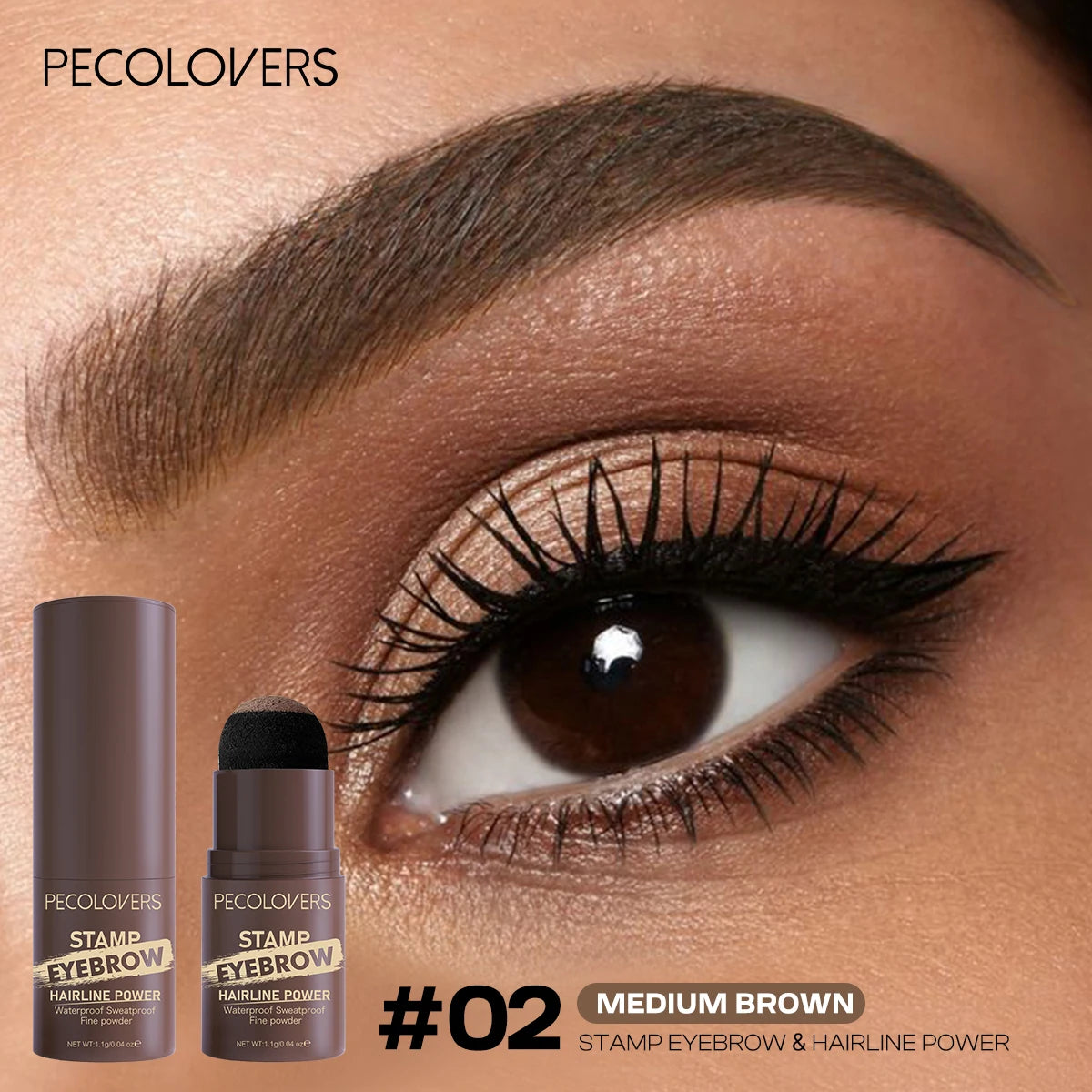 Stamp Eyebrow Powder – Waterproof Brow Tint | Brown & Black