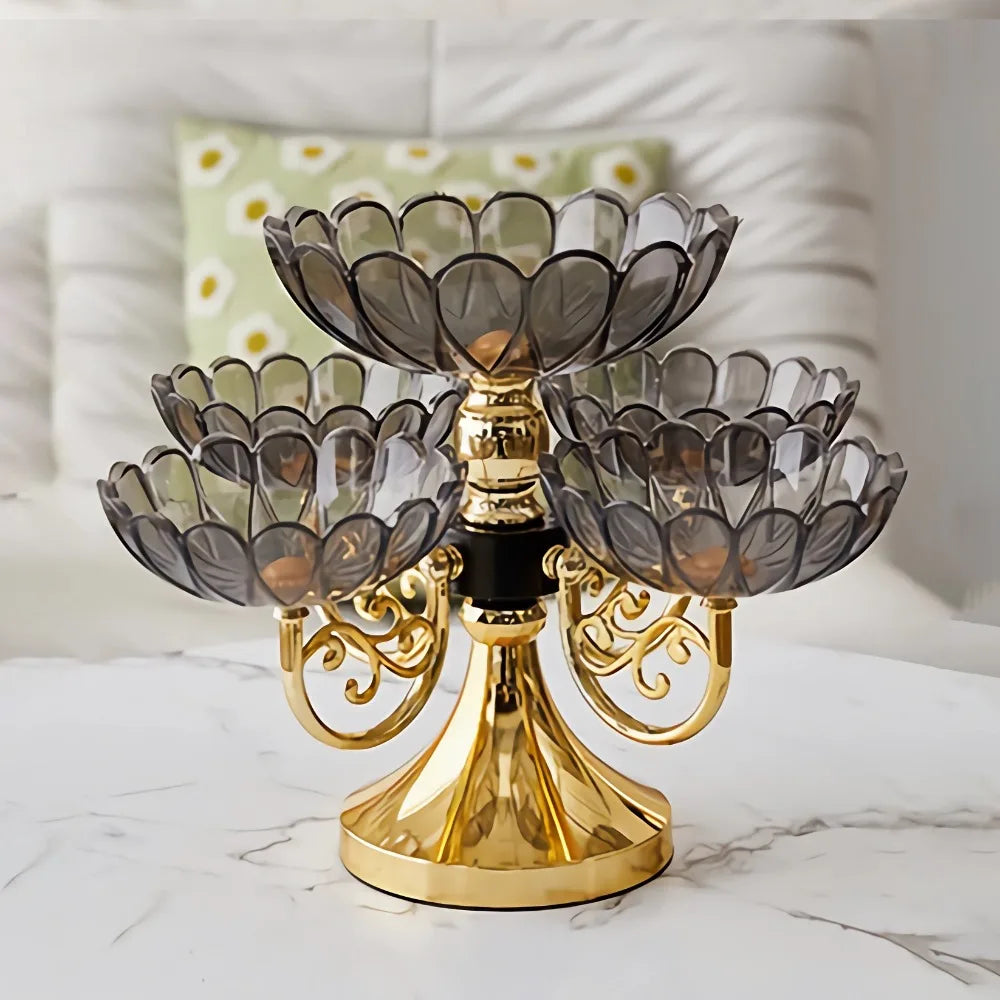 5-Tier Rotating Fruit & Dessert Stand – European Style Tray