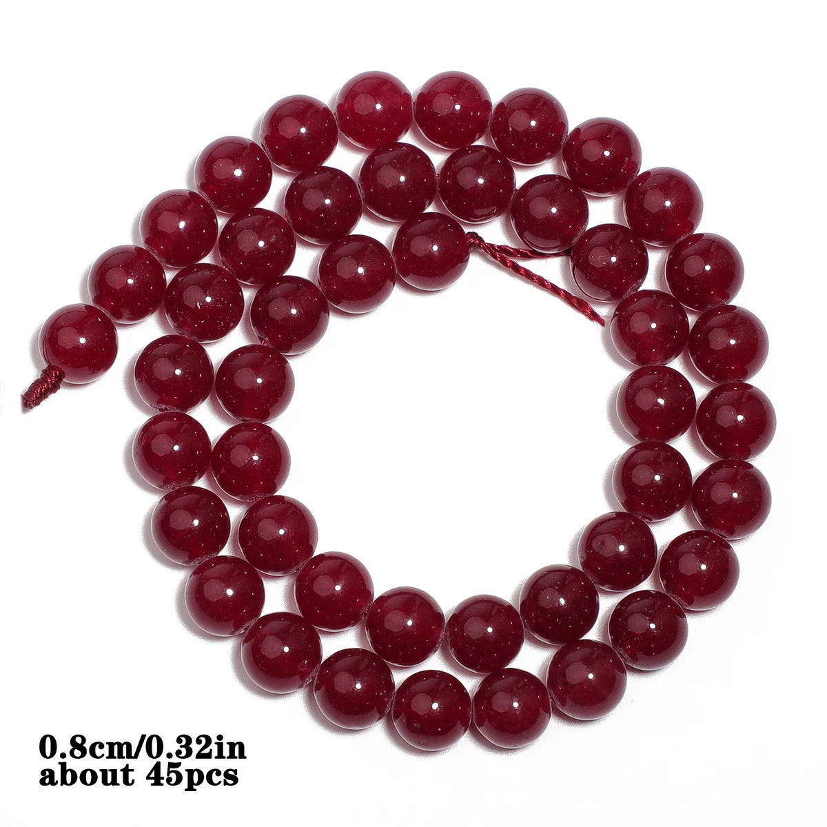 Red Chalcedony Stone Beads – Droplet, Square & Round DIY Jewelry