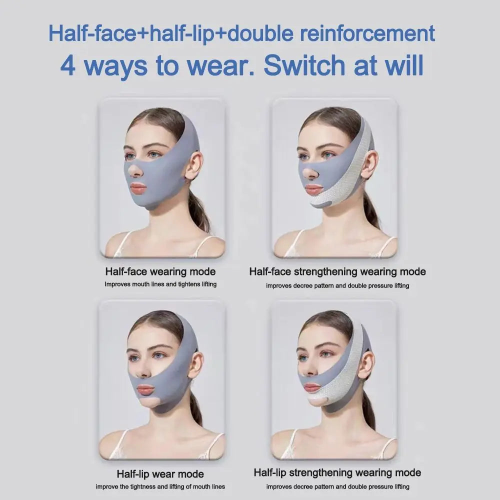 V-Line Face Sculpting Sleep Mask – Adjustable Chin Lifting Strap