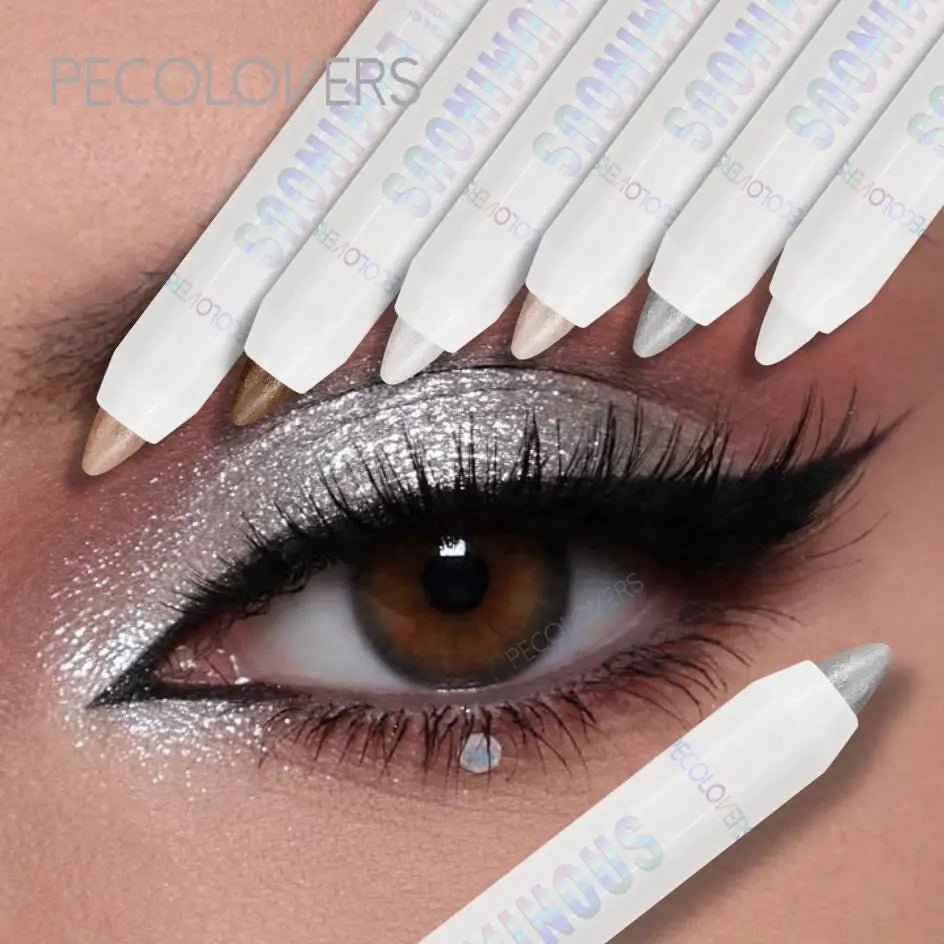 Pearl White Glitter Eyeshadow Pen – Brightening Shimmer Liner