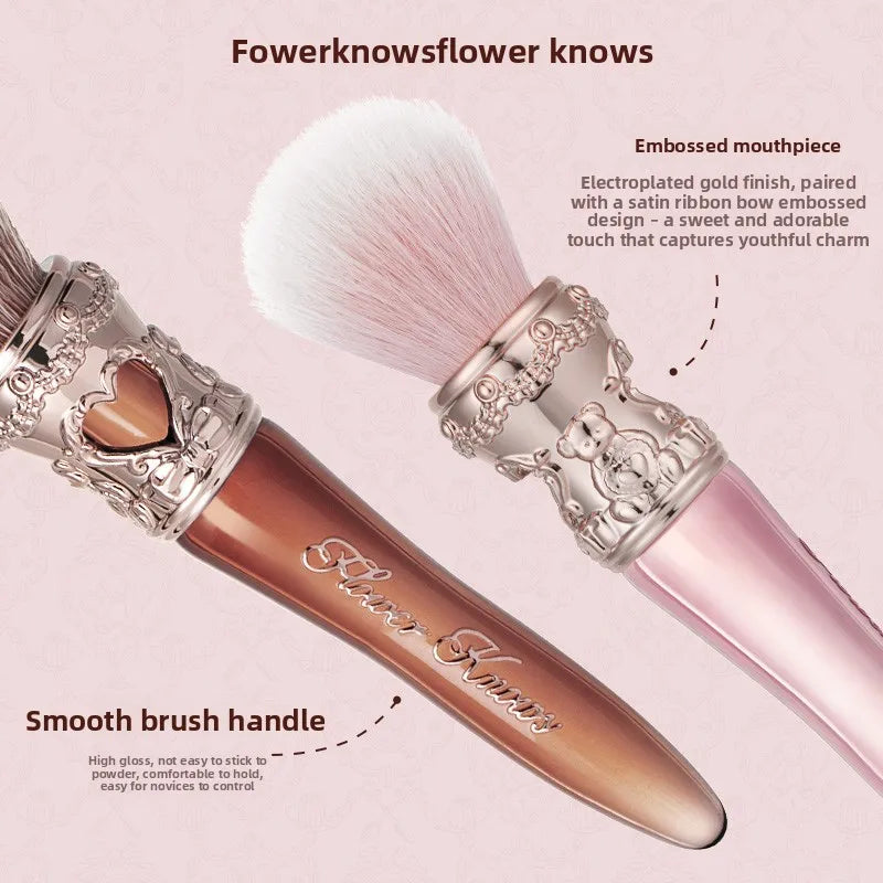 Flower Knows Sweetie Bear Rounder Blush Brush – Vegan