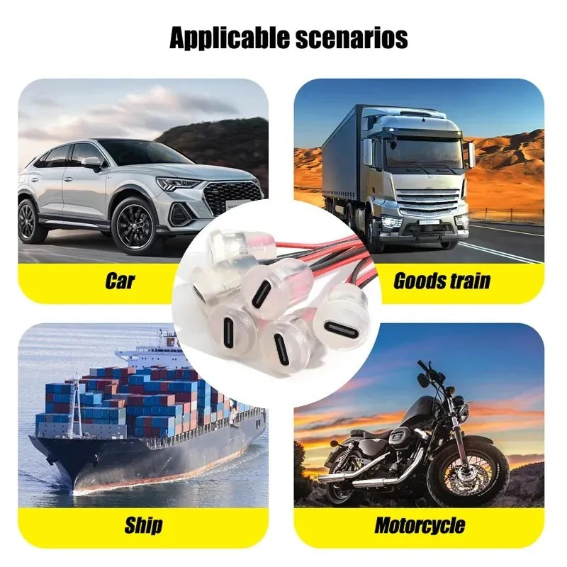 USB Type-C Female Connector 3A Waterproof – Car, Boat & DIY