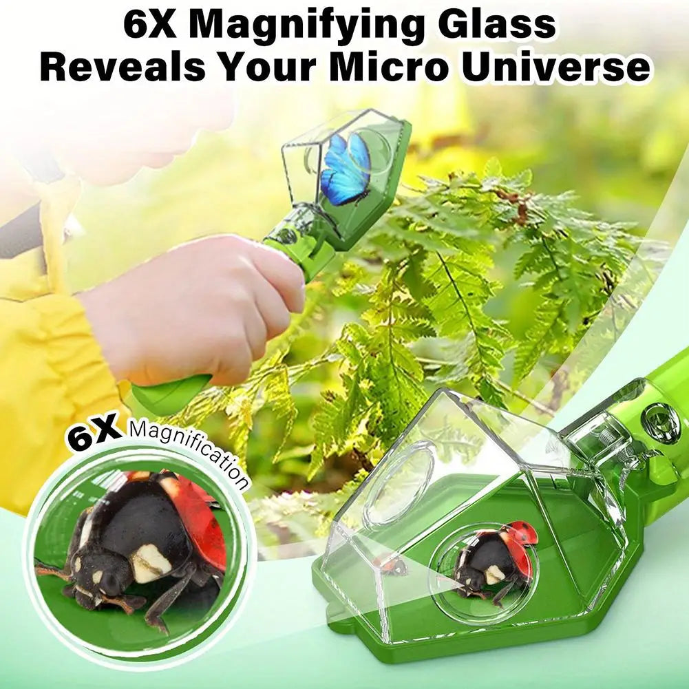 Kids Bug Catcher with 6x Magnifier – Portable Insect Viewer