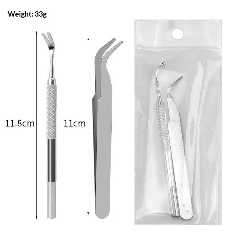 Stainless Steel Tick Remover Tweezers for Pets & Outdoors
