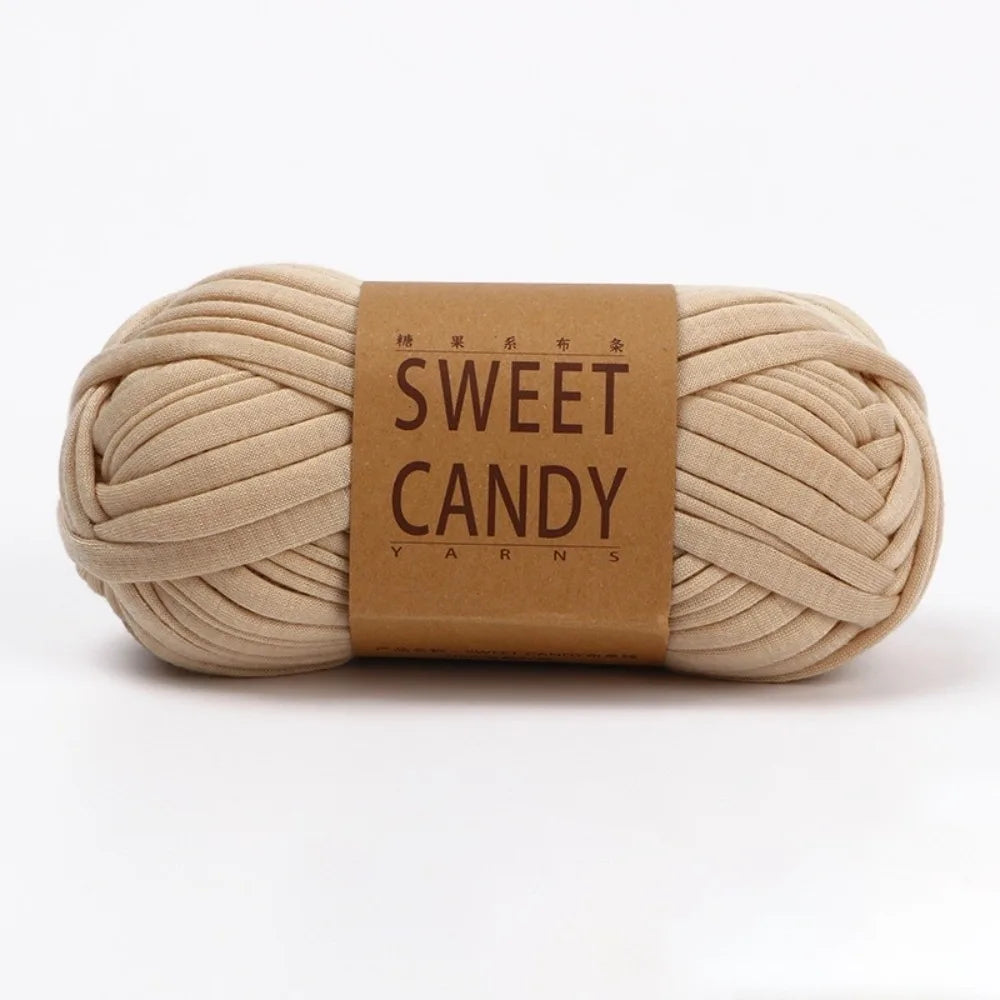 100g Chunky T-Shirt Yarn – Elastic Washable Fabric Strip Yarn