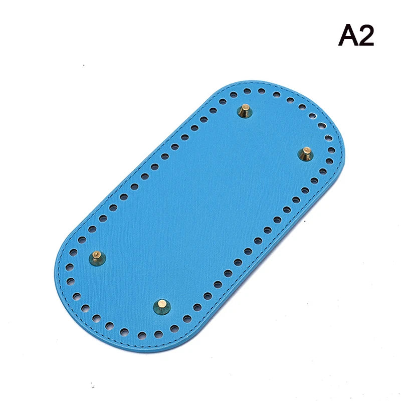 PU Leather Bag Base 22×10cm – DIY Crochet Knitted Bag Bottom