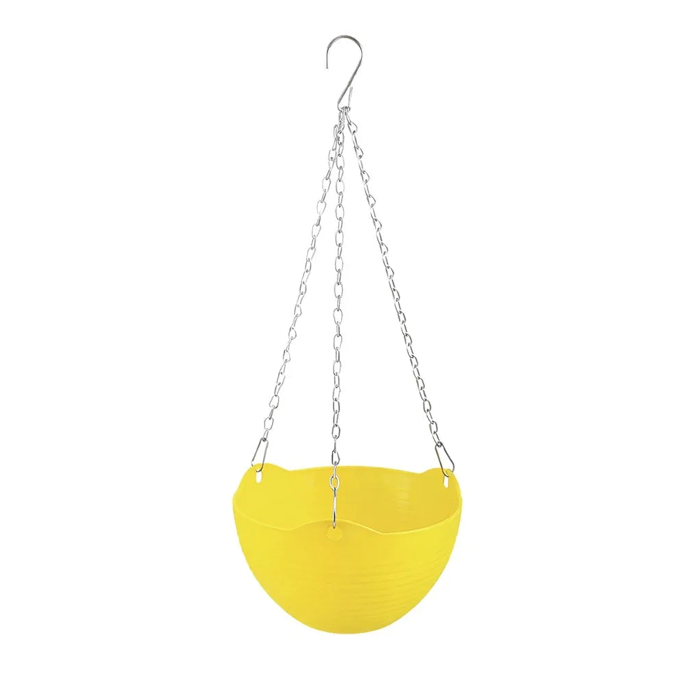Self-Watering Hanging Basket Flower Pot – 9 Colors, PP