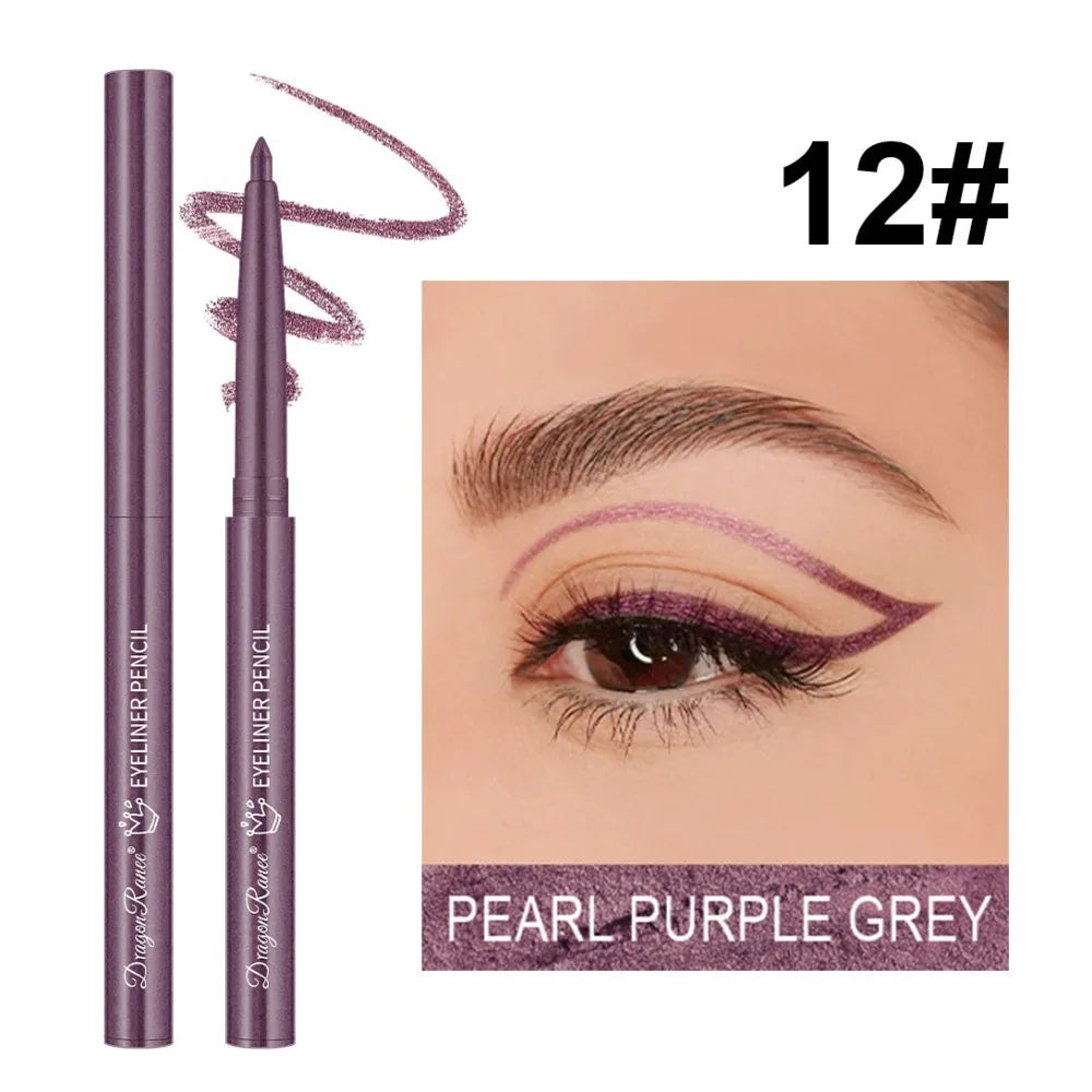 Waterproof Gel Eyeliner Pencil – Matte & Shimmer, 10 Colors