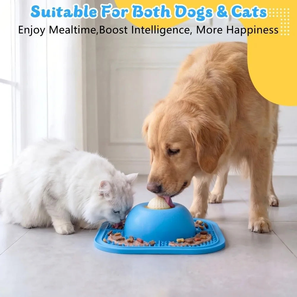 Resin Slow Feeder Dog Bowl – Lick Mat & Rolling Ball | SAMMY