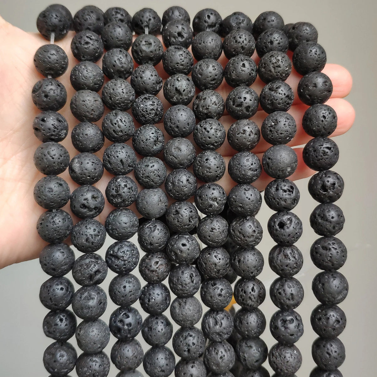 Yooperlite Fire Sodalite Round Stone Beads – 15" Jewelry Strand