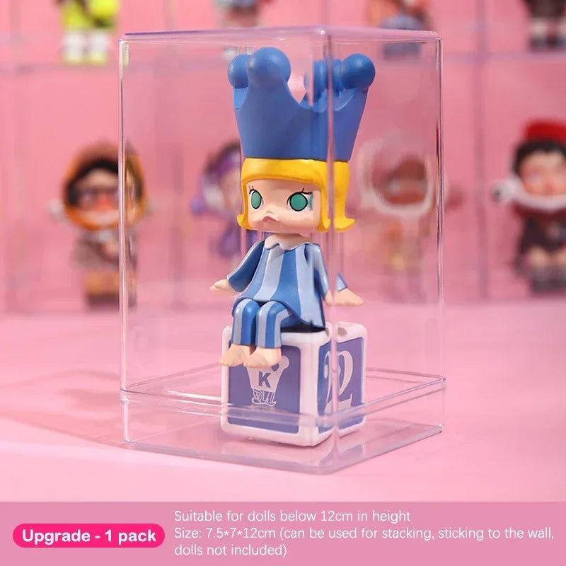 Transparent Display Case – Dustproof Blind Box Collectible Stand