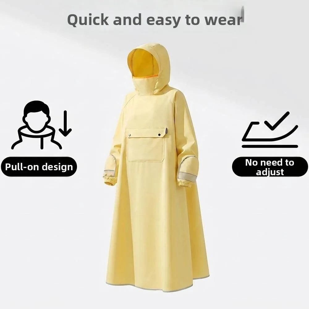 Waterproof Hooded Rain Poncho – Oxford Cloth Cycling Raincoat