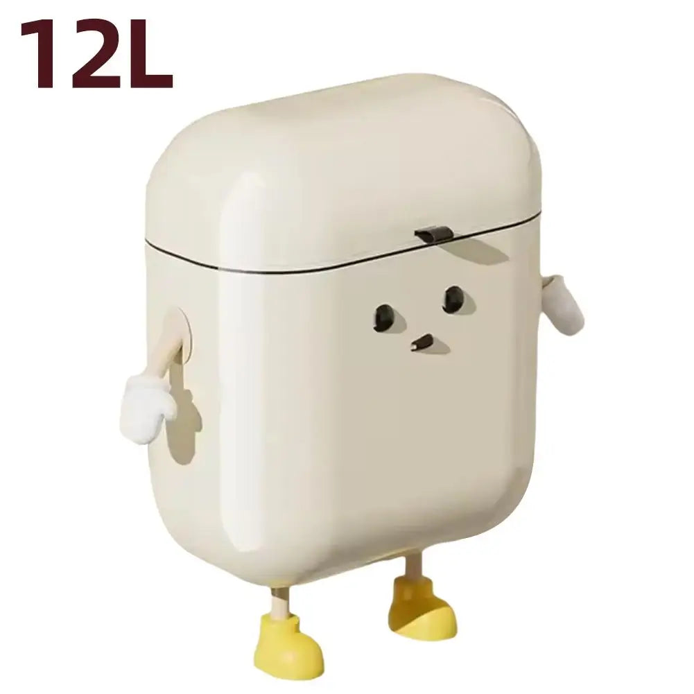 Wall Mounted Trash Can with Lid – No-Drill 9L/12L Waste Bin