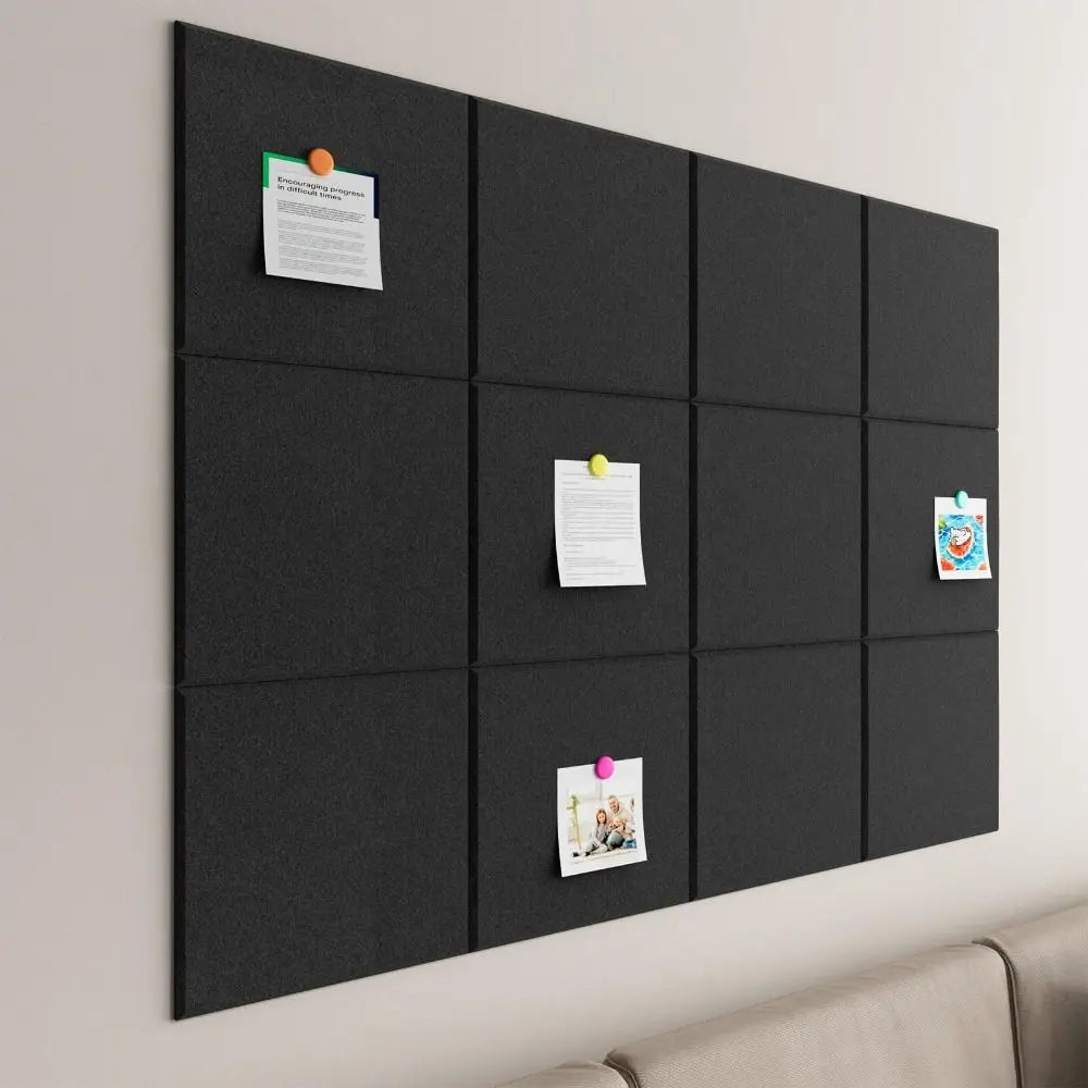 Self-Adhesive Felt Acoustic Wall Panels 30x30cm – 9mm Thick