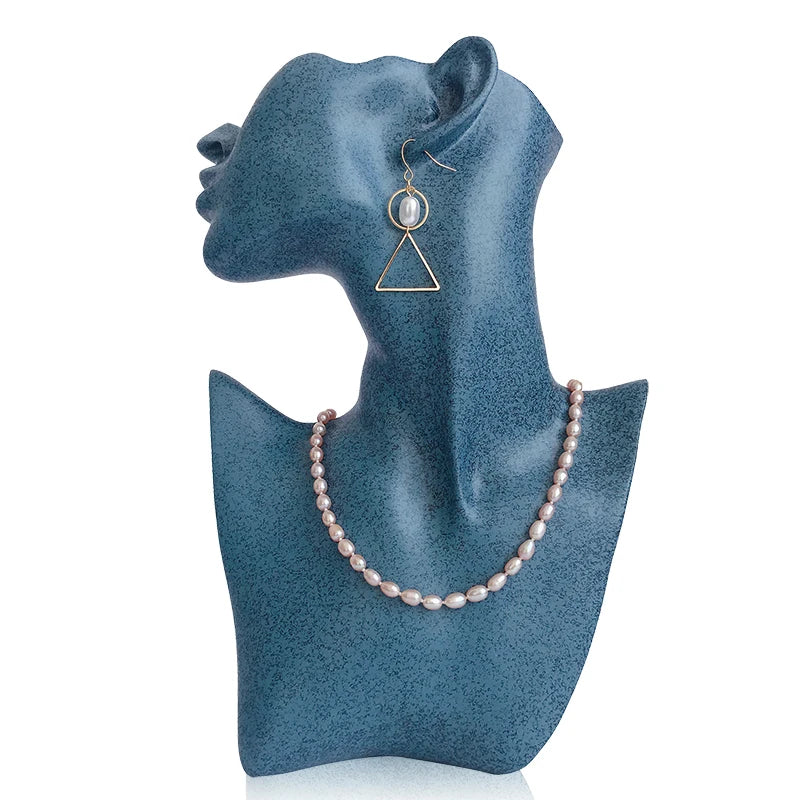 Resin Abstract Art Jewelry Display Bust & Mannequin Head Stand