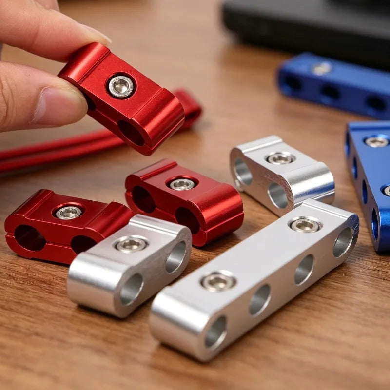 Spark Plug Wire Separator Clips 3-Pack | 8/9/10MM Aluminum