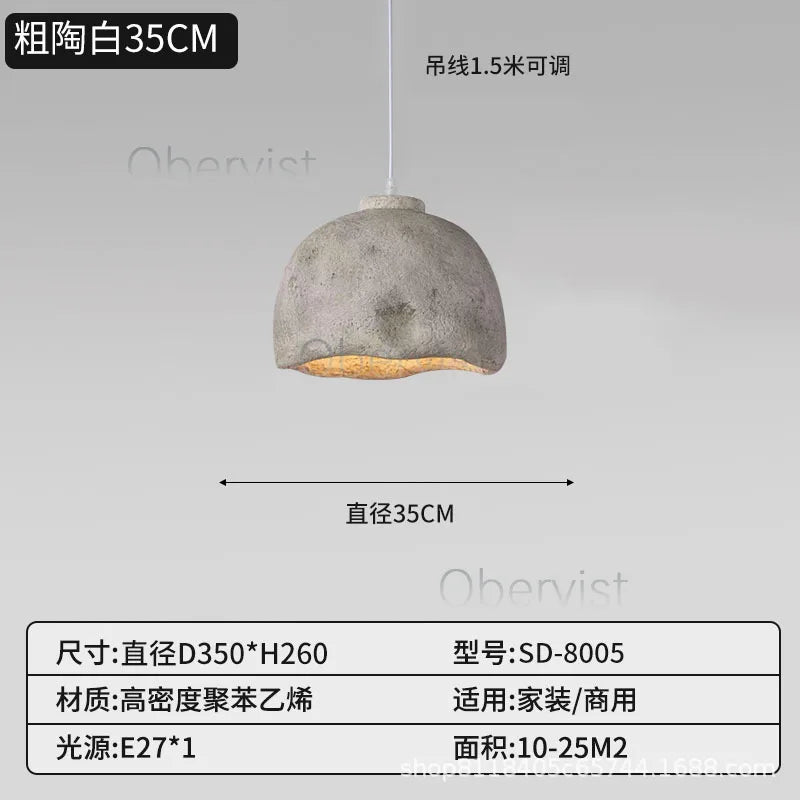 Wabi Sabi Pendant Light | Dimmable E27 LED Ceiling Fixture