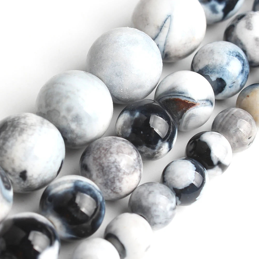 Yooperlite Fire Sodalite Round Stone Beads – 15" Jewelry Strand