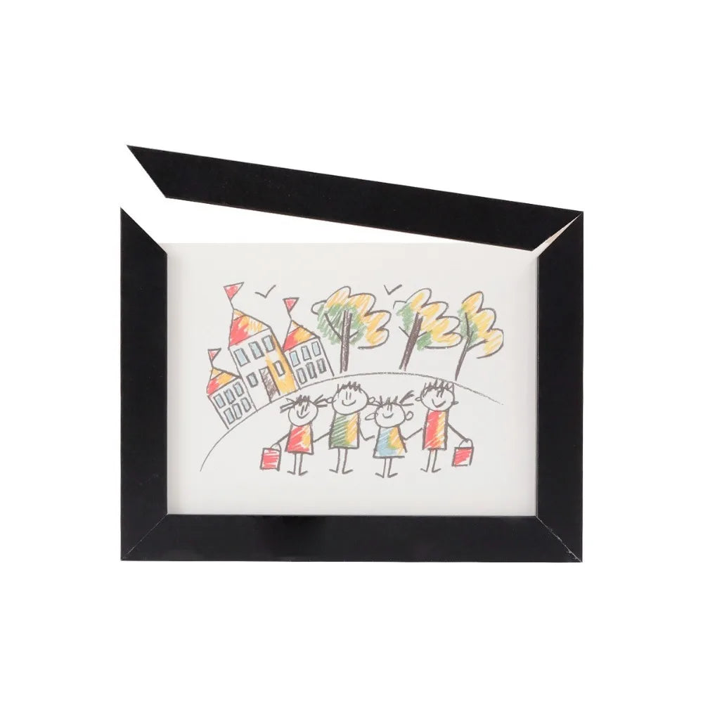 Wooden Kids Art Frame – Rotatable Changeable Photo Display