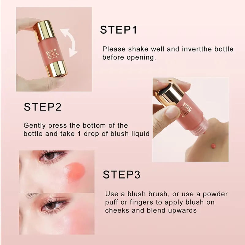 6-Color Liquid Blush Set – Matte Cheek Tint, Long-Lasting