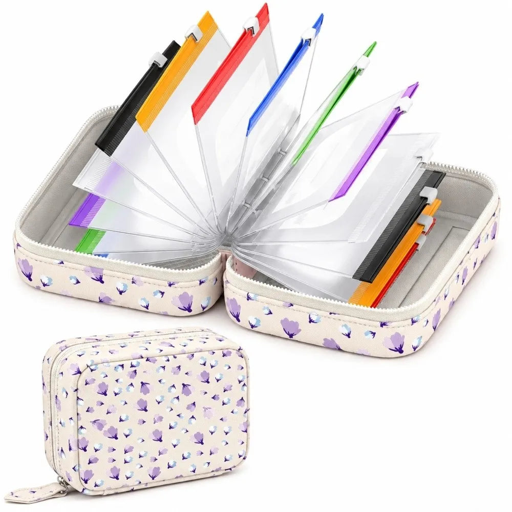 BPA-Free Weekly Pill Organizer – 14 Zippered Pouches Travel Case
