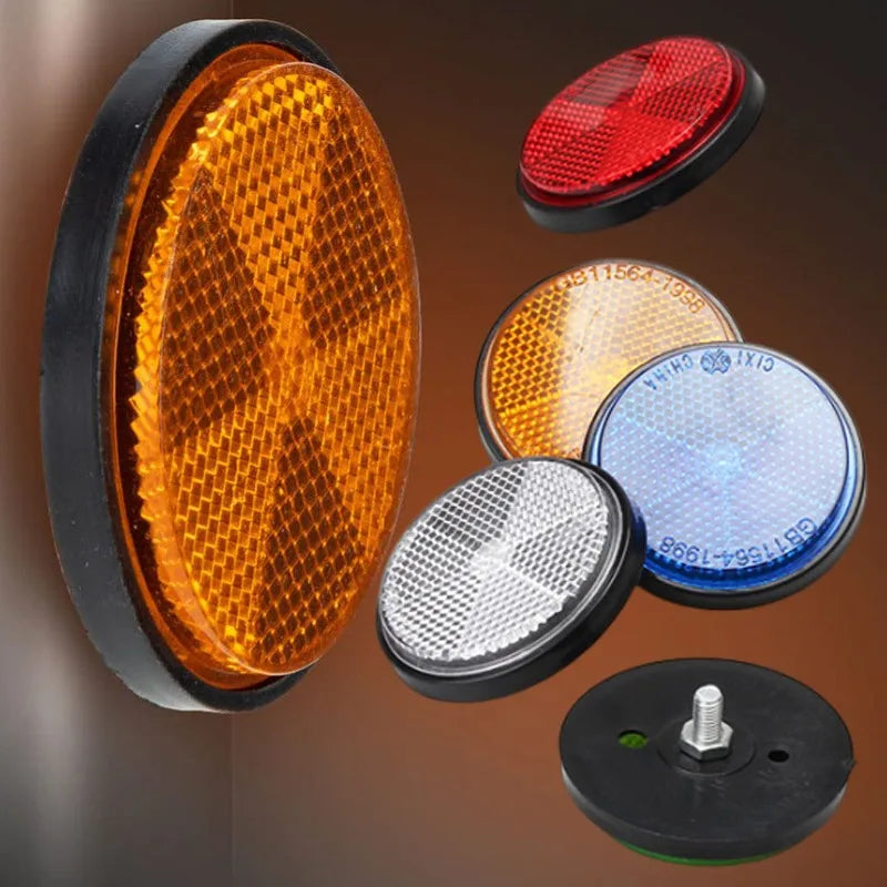 Universal Circular Safety Reflector for Bikes, Cars & Motorcycles