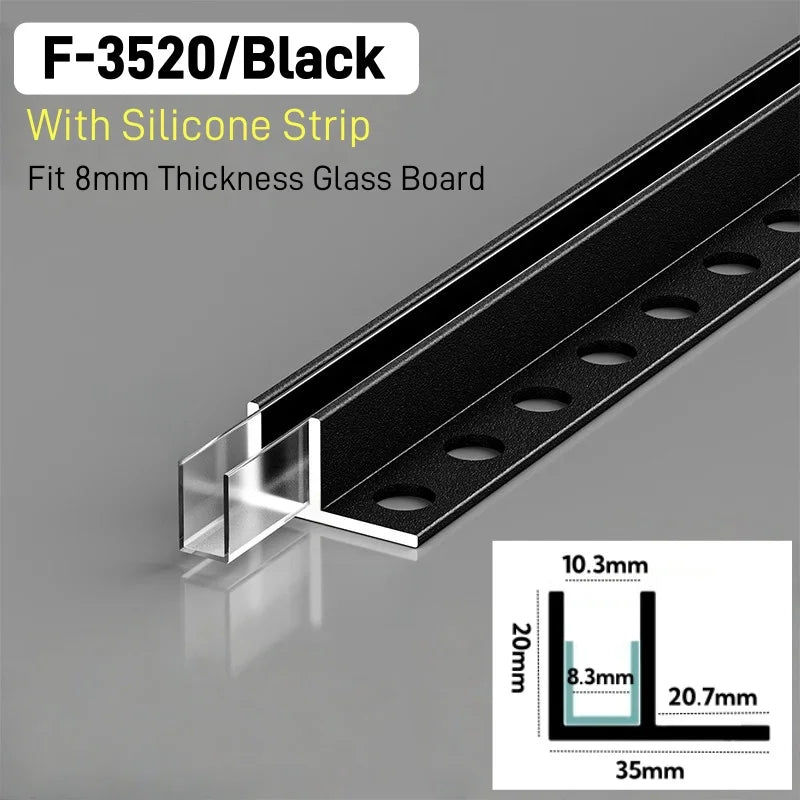 Recessed Bathroom LED Aluminum Profile F/T-Shape Shower Channel