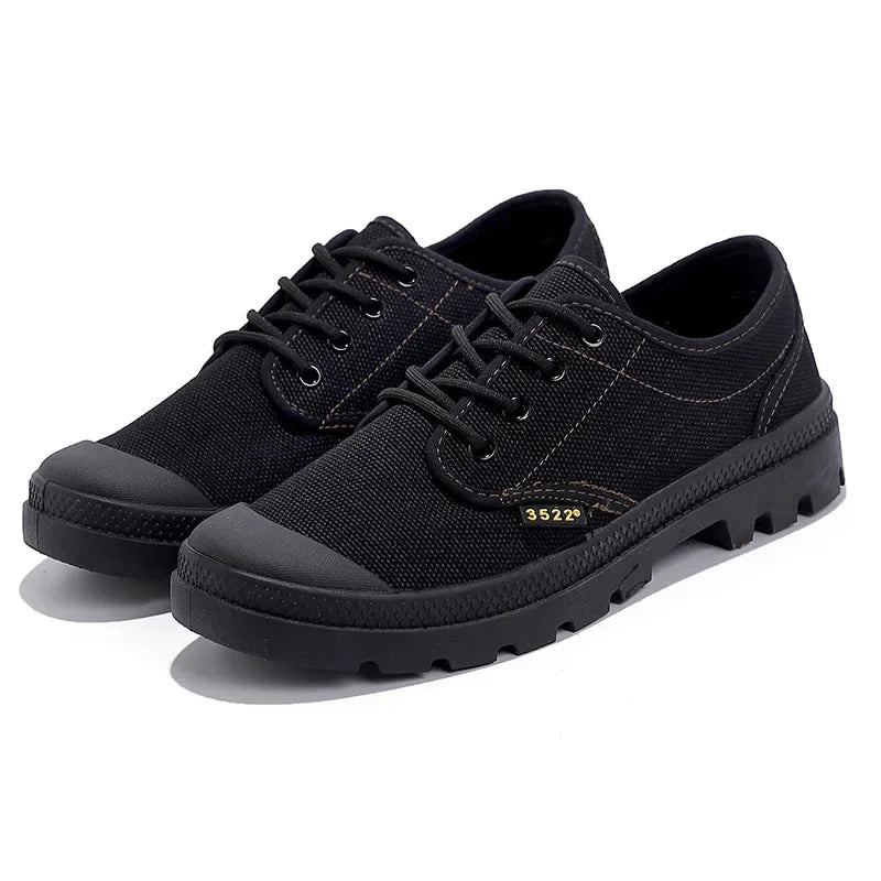 LEDP Men's Canvas Sneakers – Breathable Lace-Up Outdoor Shoes