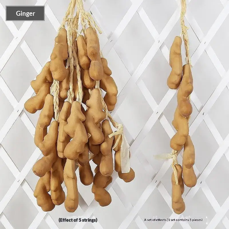 Faux Vegetable Hanging Garland | Farmhouse Kitchen Decor