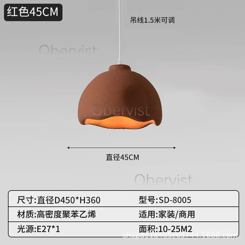 Wabi Sabi Pendant Light | Dimmable E27 LED Ceiling Fixture