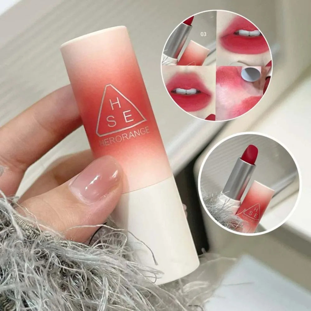 Velvet Mist Matte Lipstick – High-Pigment Silky Fog Finish
