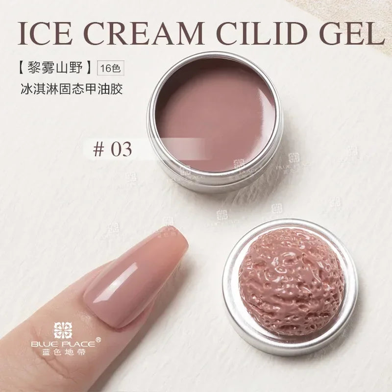 Handaiyan 64 Colors Solid Nail Polish Gel – Ice Cream Texture