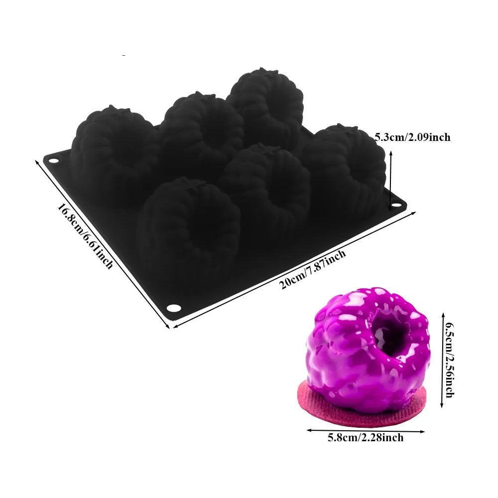 Silicone Mousse Cake Mold Set – 1/6/12/24-Cell Bundt Baking