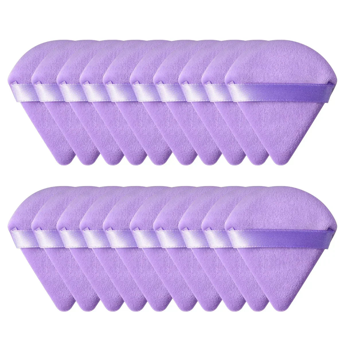 Triangle Velvet Powder Puff Set – Mini Makeup Sponge 10/20 Pcs