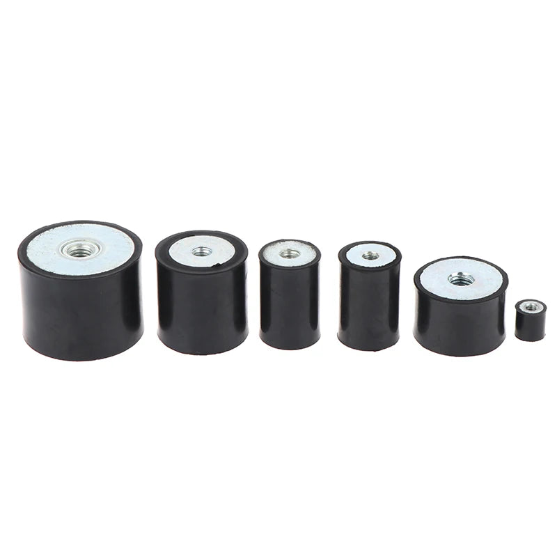 M4–M8 Rubber Anti-Vibration Mount Type DD Flat Base Damper