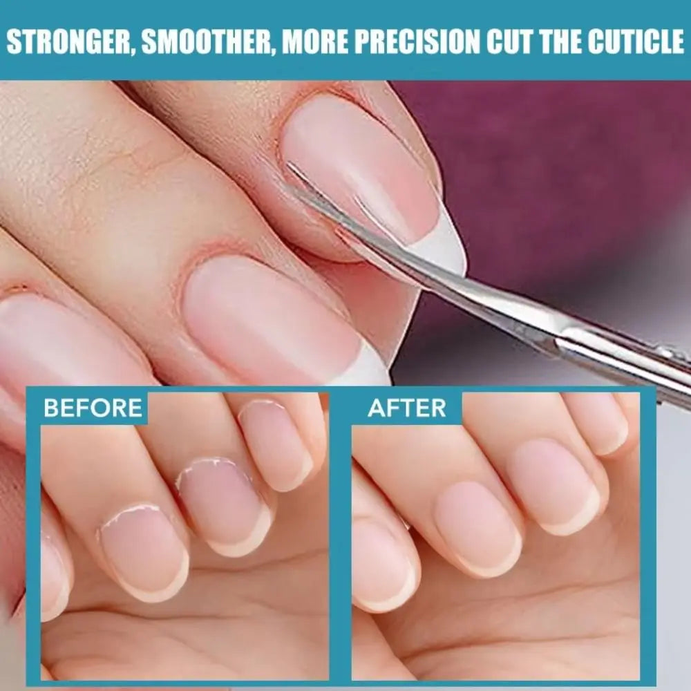 Stainless Steel Cuticle Clipper – Curved Nail Trimmer