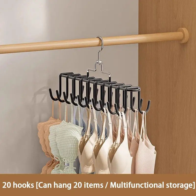 Space-Saving Multipurpose Hanger for Bras, Scarves & Underwear