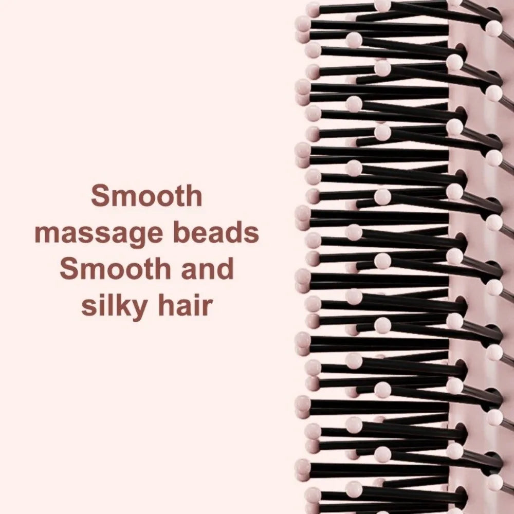 Portable Detachable Round Hair Brush – Wet & Dry Travel Comb