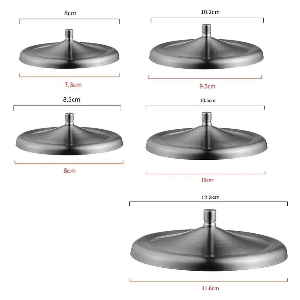 Stainless Steel Mug Cover with Handle | Dust-Free Cup Lid