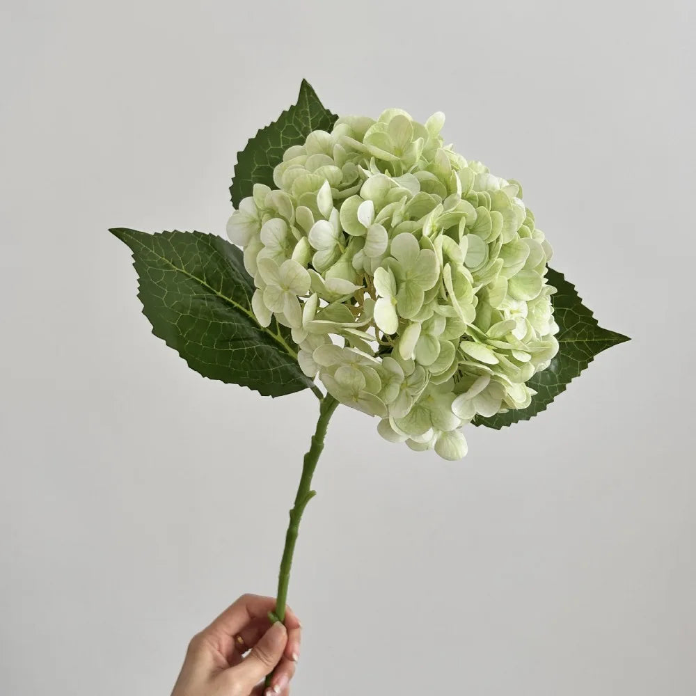 Silk Hydrangea Artificial Flower Head – Large 3D Realistic