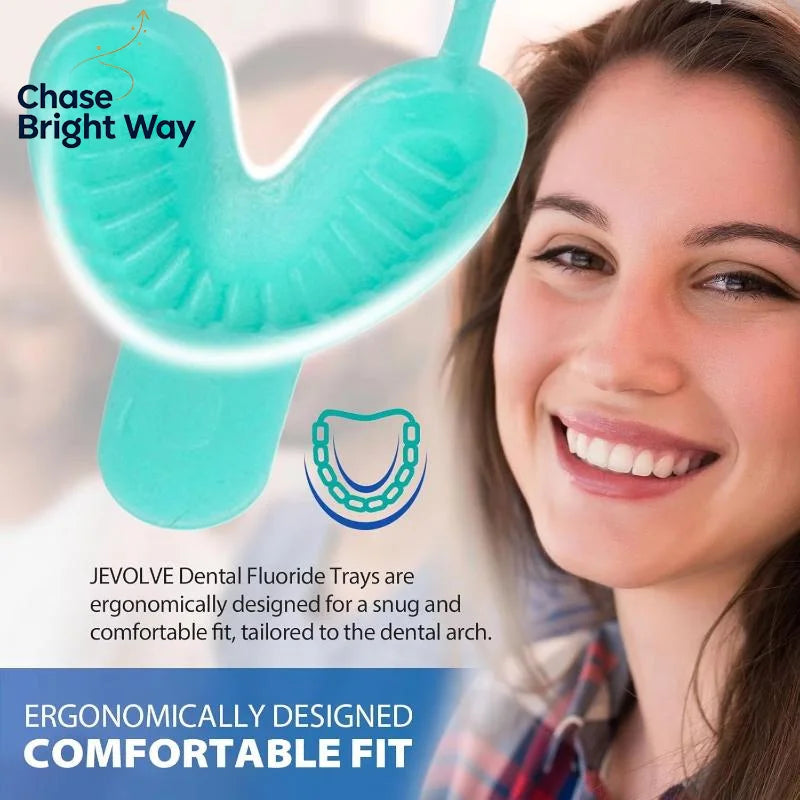 Disposable Dental Fluoride Foam Trays 50 Pcs – 3 Sizes