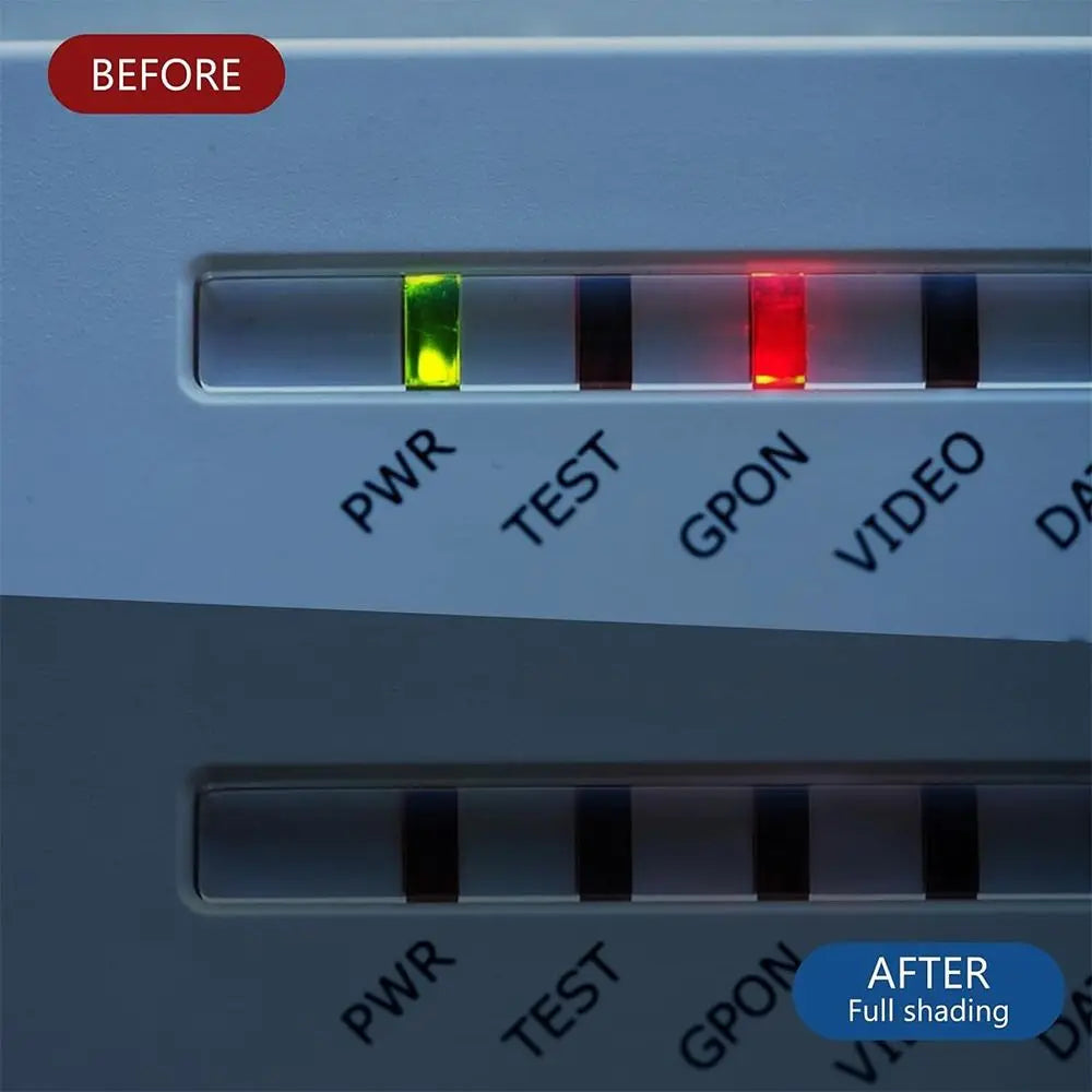 LED Blackout Dimming Stickers – Light Blocking PVC Covers