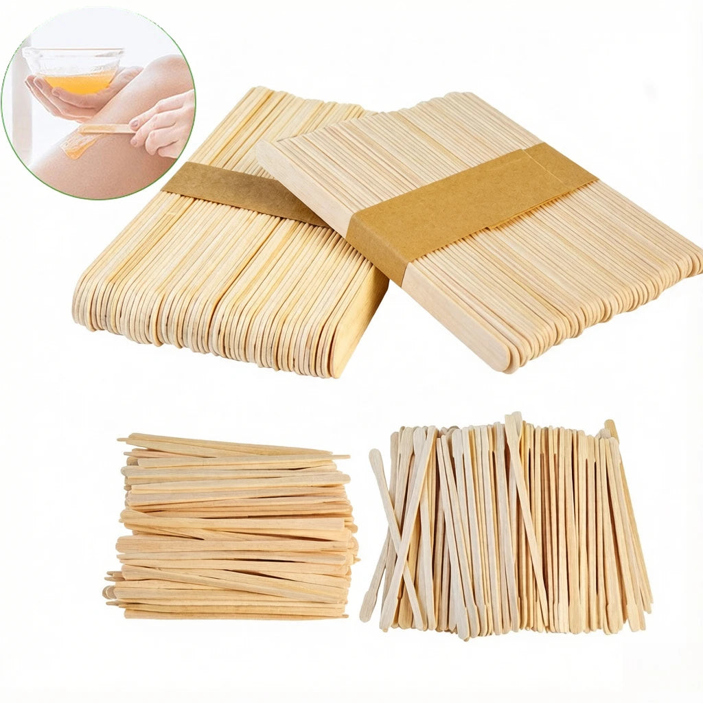 Wooden Wax Applicator Sticks 100/200 Pcs – Hair Removal